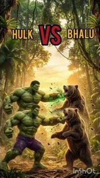 🥺HULK NE APNI SISTER KE SADI KE LIYE 😱 KIYA BHALU FE FIGHT 😱#ai #hulkstory #fighting #wedding