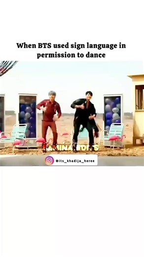 BTS Sign Language in Permission to Dance Performance