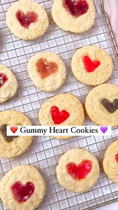 GUMMY HEART COOKIES - 2 ingredients!! ❤🥣 We made these adorable Valentine's cookies with store-bought sugar cookie dough! TIP: Chill the cookies for 30 minutes BEFORE baking so they keep their shape when they bake. #cookierecipes #ValentinesTreats Full printable recipe below 👇 | The Soccer Mom Blog - Positive Inspiration for Moms