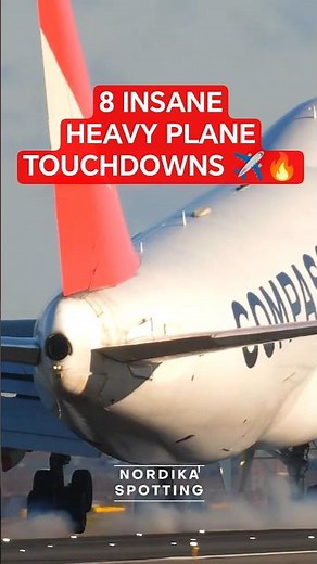8 Massive Plane Touchdowns That Shook the Runway ✈️🔥 #aviation