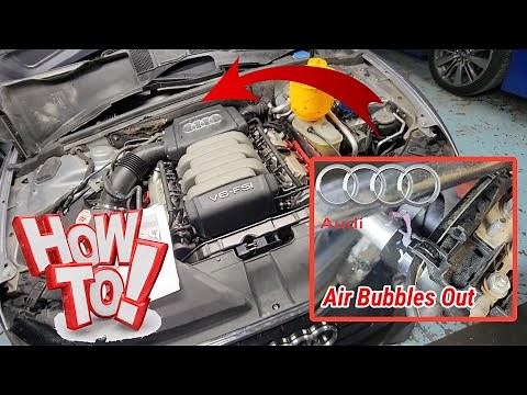 [How to Bleed Air Coolant Out] Audi A5/Q6 3.2L Engine D.i.Y. Easy Step Procedure