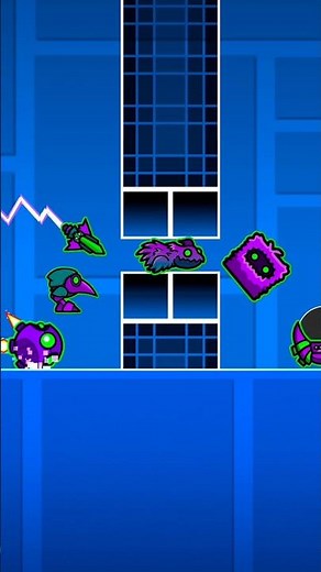 Geometry dash: Todos los vehículos vs obstáculo #geometrydash #shortvideo #shortvideo #gaming #games