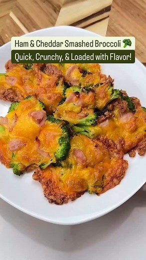 Ham & Cheddar Smashed Broccoli 🐷🥦🧀 Crank up the crunch with these flattened, oven-baked florets loaded with savory ham and melty cheddar—keto comfort in record time! 😋 What You Need: 🥦 1 (12-oz) bag of broccoli florets 🫒 2 Tbsp oil 🌿 1 Tbsp ranch seasoning (or to taste) 🐷 2 oz sliced ham, diced or torn 🧀 ½ cup shredded cheddar cheese (or more to make it extra cheesy!) How To Make It: 1️⃣ Steam or microwave the broccoli until fork-tender. 2️⃣ Use a flat surface or utensil to press each f