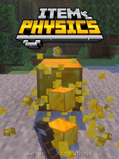 Physics that actually make sense ⚛️ #minecraft #bedrock #physics #addon #mcpe #fyp #marketplace