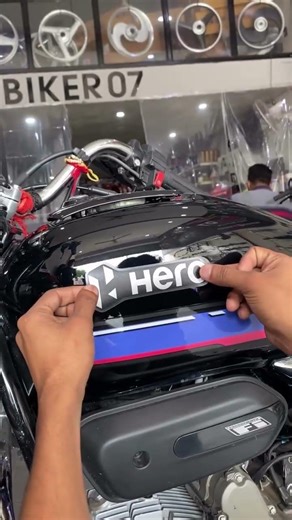 Replace Hero Logo✓ #splendor #bikemodified #splendormodified #sticker #viralvideo #shortvideo #short