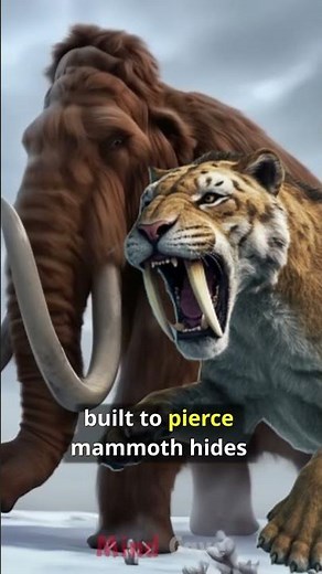 Sabretooth Cat That Ruled the Ice Age🐅❄️