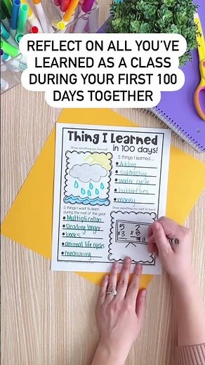 100th Day Memory Book Activity Printable