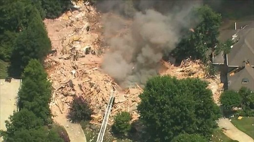 Firefighters find body after explosion levels home