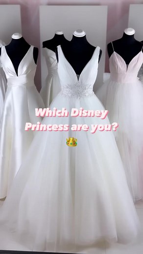 Which Disney Princess are you? 👑✨ Choose your dreamy dress with our beautiful display of bridal gowns fit for a Princess! 👸💗 Dresses featured: 👑 #EBBL341 Ariel 👑 #EBBL406 Jasmine 👑 #EBBL384 Snow White 👑 #EBBL398 Rapunzel 👑 #EBBL407 Belle 👑 #EBBL383 Cinderella #weddingdress #wedding #bride #weddinginspiration #weddingday #love #bridetobe #bridal #weddingideas #weddinggown #engaged #weddings #weddinginspo #weddingplanning #bridalgown #weddingstyle #bridalfashion #weddingdresses #satinwedd