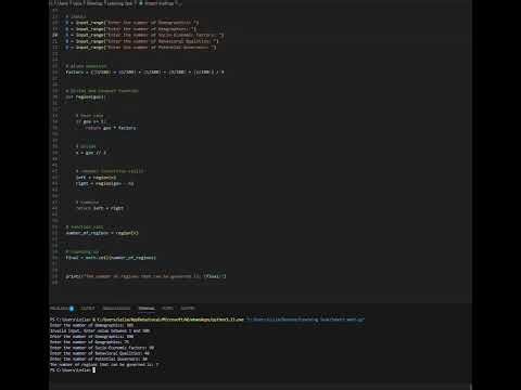 Learning Task - (Divide and Conquer Algorithm)