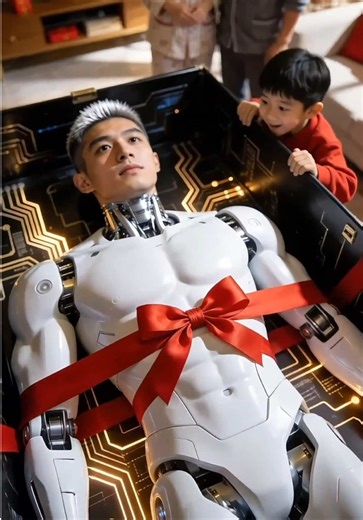 New born #AIGC机器帅哥大赏 #SEEDANCE2 #YourRobotBoyFriend