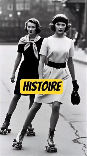🛼 Retro Nostalgia: Elegance and Roller Skates in Black and White ✨