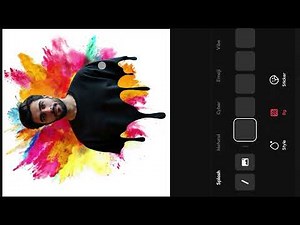 How to create polish editing with dripping with colourful background