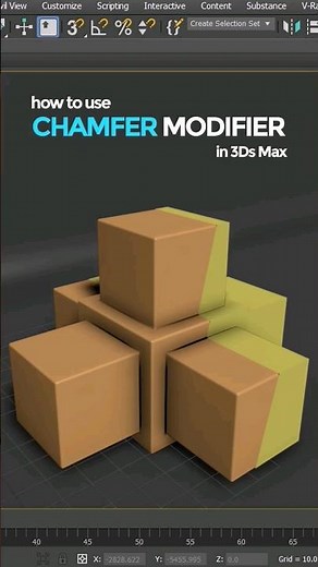 how to use chamfer modifier in 3Ds Max? #3dmodeling #3dmodelingtutorial #3dsmax #3dsmaxmodeling #3d
