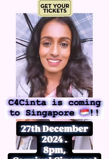 Singapore Makkaleh!! C4Cinta will be showing at selected cinemas in Singapore this 27th December onwards!! See you there! #singapore #singaporetamiltiktok #c4cinta #suriavelan #fypシ #vasantham