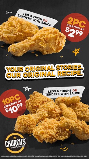 We brought it alllll the way back! Share your original stories over our original recipe. | Church’s Texas Chicken