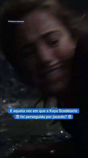 Tenso é pouco pra Kaya Scodelario nessa situação! 🗣️🐊 #PredadoresAssassinos
