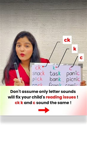 Best Online Phonics based English reading classes|kids 3-8 years | They all sound the same — k, c, and ck 😅 But here’s the secret spelling rule that helps kids know which one to use and when! 💡 #Learn2Read... | Instagram