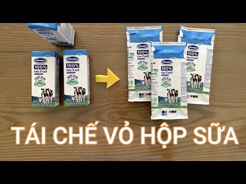 Cách vệ sinh vỏ hộp sữa để tái chế