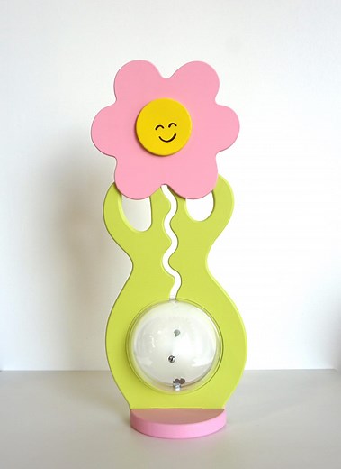 BIG BELLY BANKS- Pink & Green Flower Coin Bank 20" - Free Personalization! - Etsy
