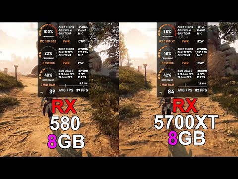 RX 580 8GB vs RX 5700 XT - Test in 10 Games (Tested in 2024)