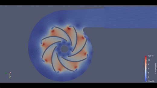 #cfd #centrifugalpump #fluiddynamics #engineering #simulation #turbomachinery | William Rota