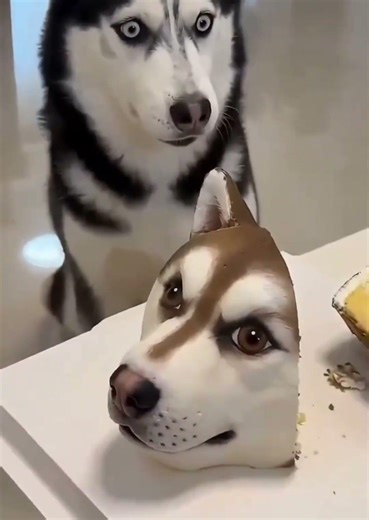 I cut a cake in front of my dog, and it scared him so much that he immediately lay down on the floor
