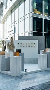 Origins Reframed, designed through a collaborative effort by Colab (@colab.ae) and Sana Maarrawi (@sana_maarrawi), was crafted using materials made in the UAE. It explored the transformation of locally sourced raw materials, such as date seeds, eggshells, palm biomass, and dried pods, into functional interior and exterior materials, illustrating each material’s origins, processes, and research and development. Dubai Design Week is held in strategic partnership with @d3dubai, a member of TECOM Gr