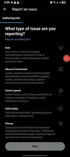 How to report a post on X