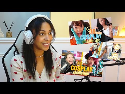 Je REAGIS à mes 30 MINUTES COSPLAYS ! #2