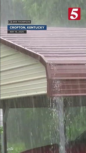 Tornado funnel clouds and hail in Southern Kentucky
