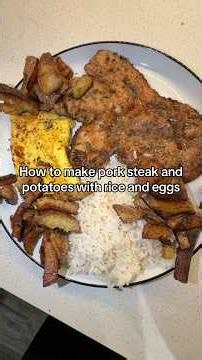 Perfect Pork Steak & Potatoes 🥩🥔 #cooking #recipe #easyrecipe