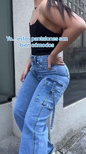 60K views · 193 reactions | Click to view: https://bit.ly/4613RSn 10% OFF ALL ITEMS CODE: faja < $40.00 USD Women's High Waist Cargo Jeans Flap Pocket Wide Leg Denim Pants 拾朗朗 | Curvy-faja | Facebook