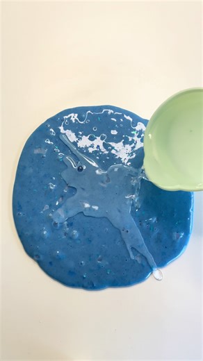 Satisfying Blue Slime Wax Cracking ASMR Experience