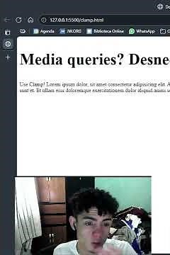 👉 Como utilizar o CLAMP no CSS para deixar seu site responsivo #programação #css #html #webdev