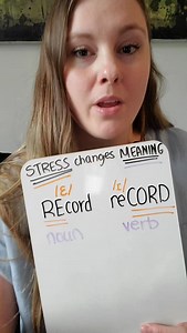 REcord vs. reCORD *Stress practice [🇺🇸🇨🇦 accent] ======= ⚠️ WARNING: Don't jump into connected speech unless you already speak clear enough & and are easily understood 😉 (or your accent/pronunication can get worse) ======== DM me *BURRITO* if you want to learn connected speech secrets ======== #americanaccent #englishpronunciationtips #accenttraining #accentcoach #fblifestyle | Learn English With Jess