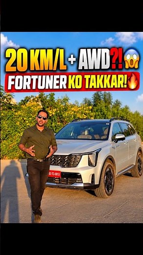 20 KM/L in THIS 7-Seater SUV 😱 Kia Sorento vs Fortuner 🔥