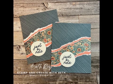 Fault Line Card with Beautiful Gallery Designer Series Paper