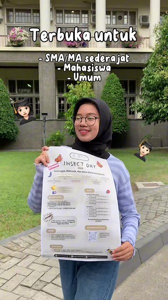 ✨Insect Day 2023✨ Hallo millenials🙌🏻 Ada kabar baik nih buat kalian pelajar SMA, mahasiswa, dan masyarakat umum 🤩 Pendaftaran Insect Day 2023 diperpanjang hingga 8 Oktober 2023 lohh, dimana event lomba ini berskala nasional dan internasional. Untuk info lebih lengkapnya bisa cek instagram @insectdayugm atau tanya di kolom komentar yaa🤗 #fyp #fypシ #fypシ゚viral #lomba #kepanitiaan #mercedes #viral #viralvideo