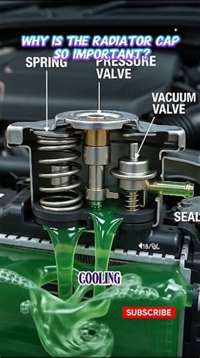 Radiator Cap Explained! 🚗🔥 What Does It Actually Do? #shorts #RadiatorCap #CarCoolingSystem #viral