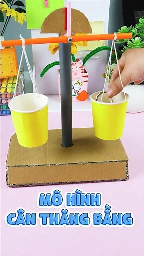 Làm Cân Thăng Bằng Mini Cho Học Sinh ⚖️ | DIY Mini Balance Scale For Students 🎓#stem#dododino