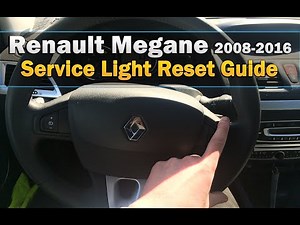 Renault Megane Service Light reset 2008-2016