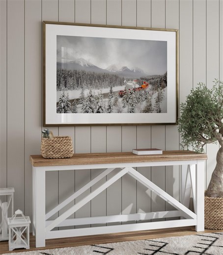 Banff Winter Train Photo: Canadian Rockies Mountain Print - Etsy