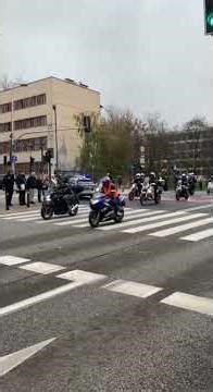 The parade of motorcyclists through the streets of the city on Polish Independence Day