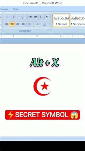 MS Word Symbol Trick | Insert Symbols Using 262A Alt+X🔥 #shorts #msword #wordtips #unicode #shortcut