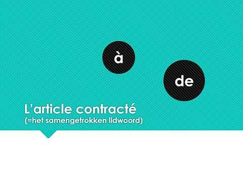 L'article contracté