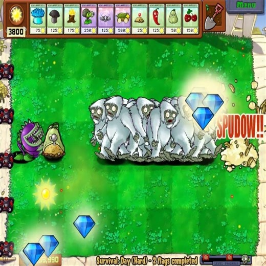 Chomper vs Yeti Zombie Horde… Impossible Win?! 😱💀 #pvz #pvzshorts #plantsvszombies