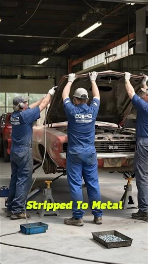 Barn Find Camaro Reborn 😱 Full Restoration #shorts #diy