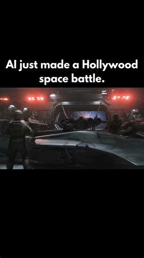 Realistic Sci-Fi Hangar Launch | AI VFX Space War