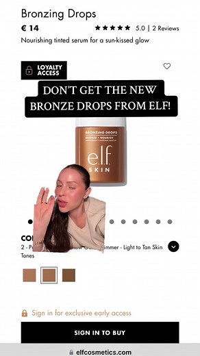 WARNING: New Elf Bronzing Drops Review - Honest Opinion